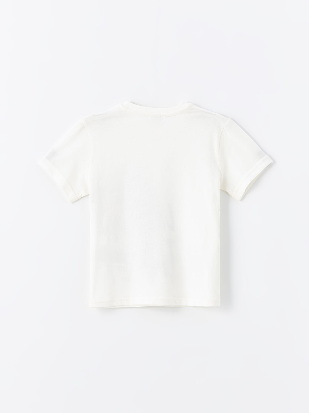 تيشيرت للأولاد بياقة دائرية كم قصير مطبوع-1