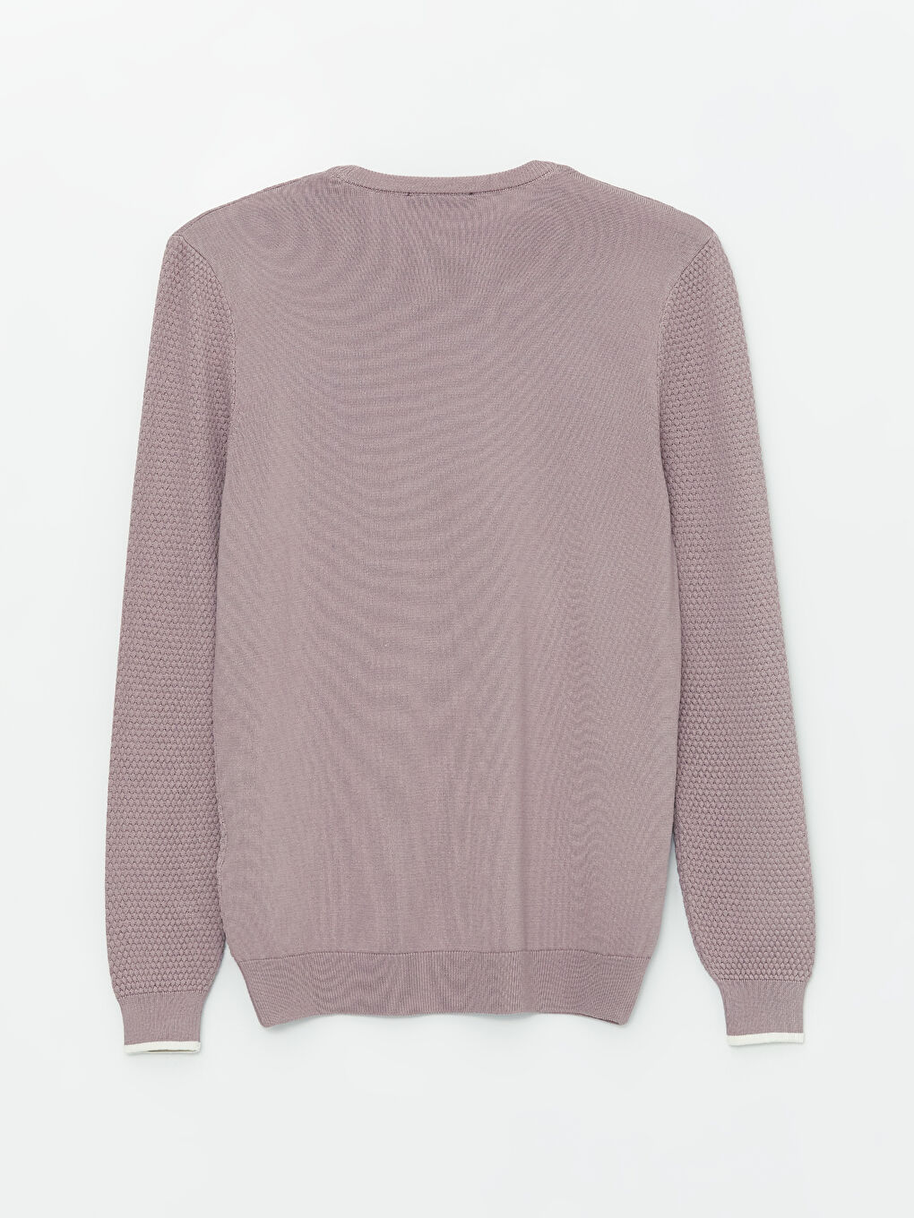 Crew Neck Long Sleeve Men's Tricot Sweater -S45298Z8-QRK