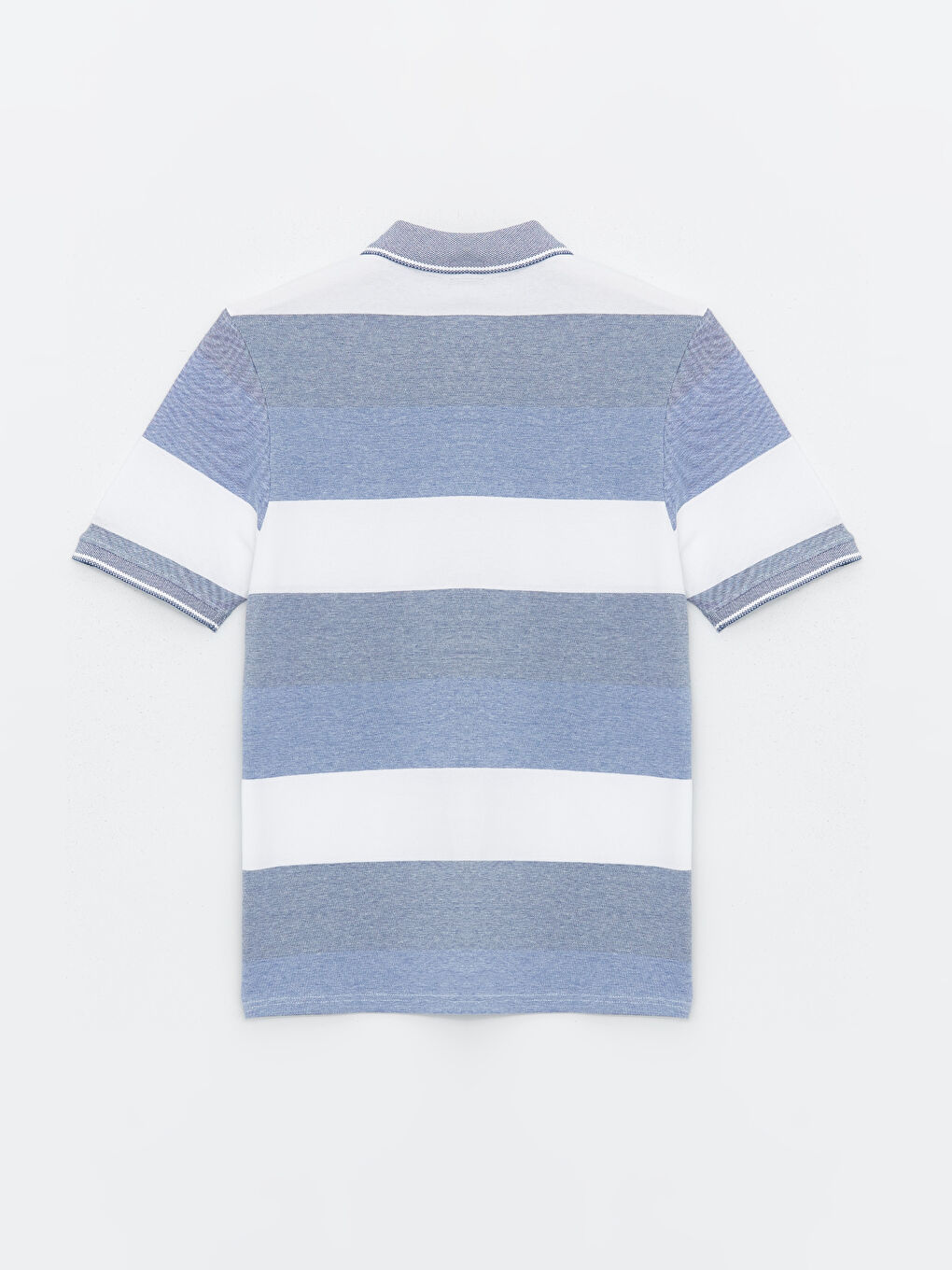 Polo Neck Short Sleeve Color Block Pique Men's T-Shirt -S45314Z8-LEN