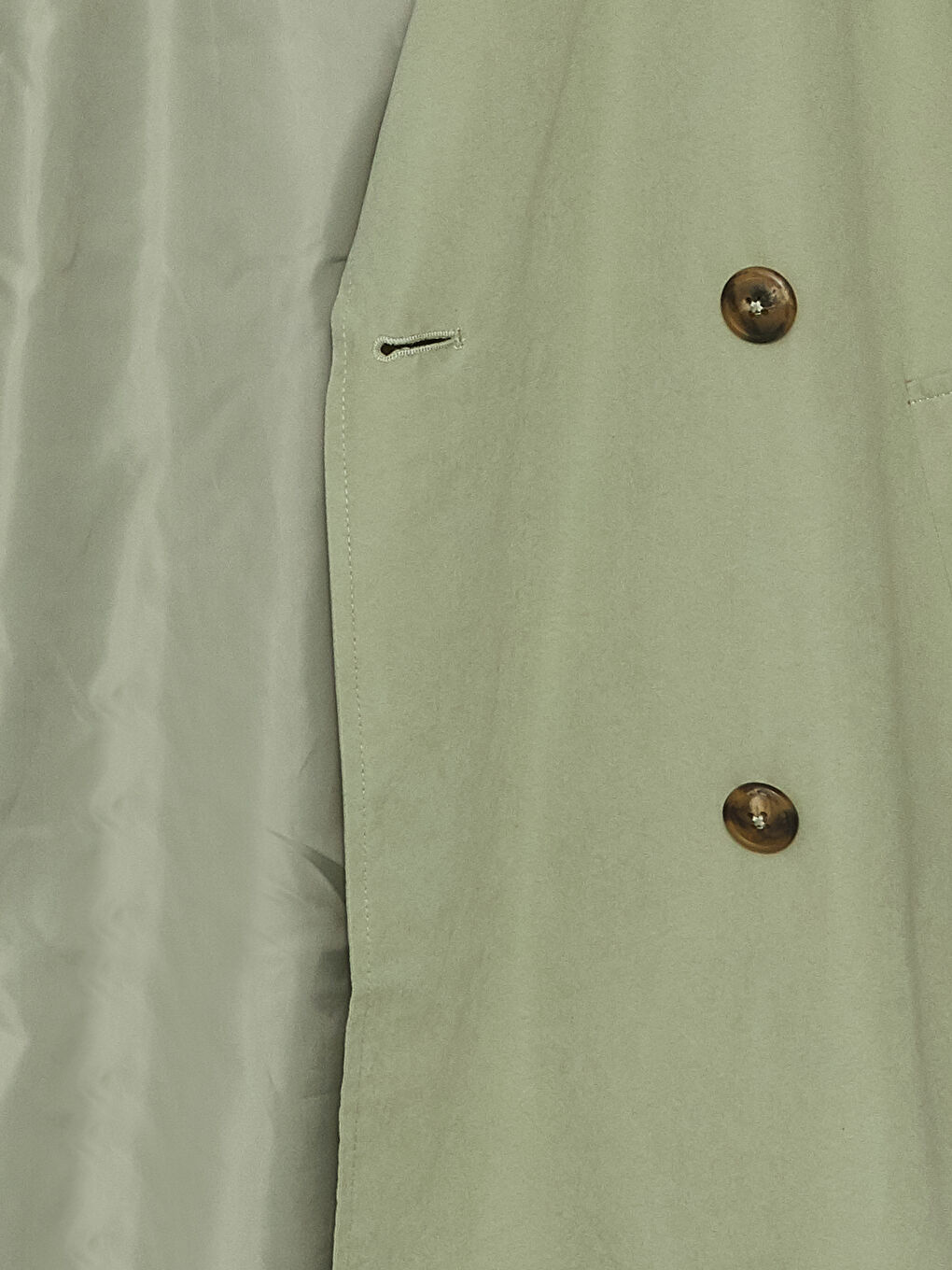 Women's Jacket Collar Plain Trench Coat -S45320Z8-GGY