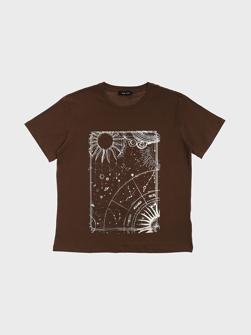 Crew Neck Printed Short Sleeve Women's T-Shirt