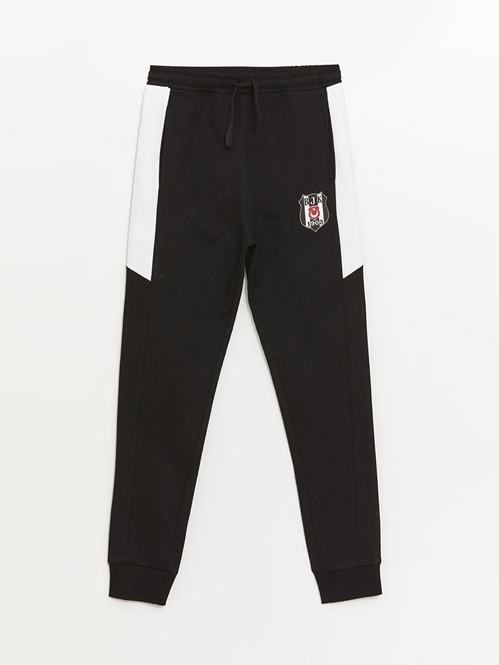 LCW Kids Siyah Beli Lastikli Beşiktaş Baskılı Erkek Çocuk Jogger Eşofman Altı