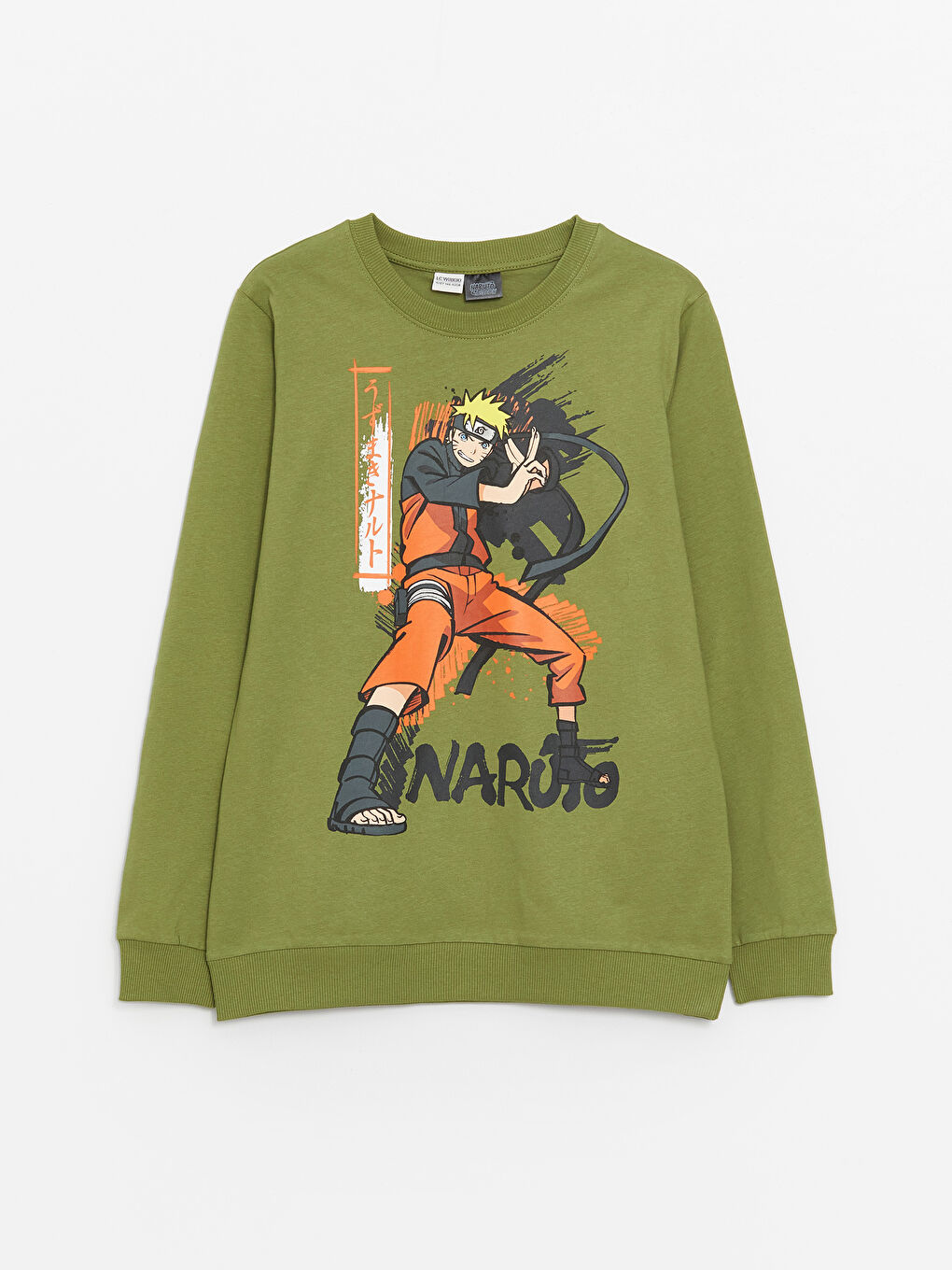 LCW Kids Rundhalsausschnitt Naruto Bedrucktes Langarm T-Shirt für Jungen -S45363Z4-HBD
