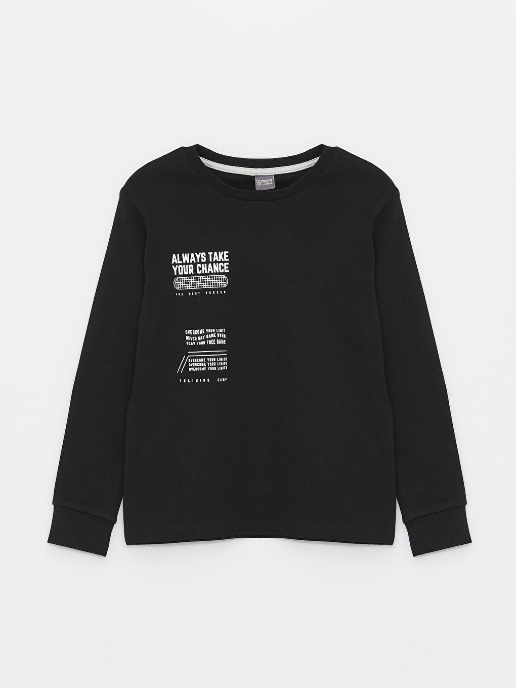 Crew Neck Printed Long Sleeve Boys' T-Shirt -S45381Z4-CVL