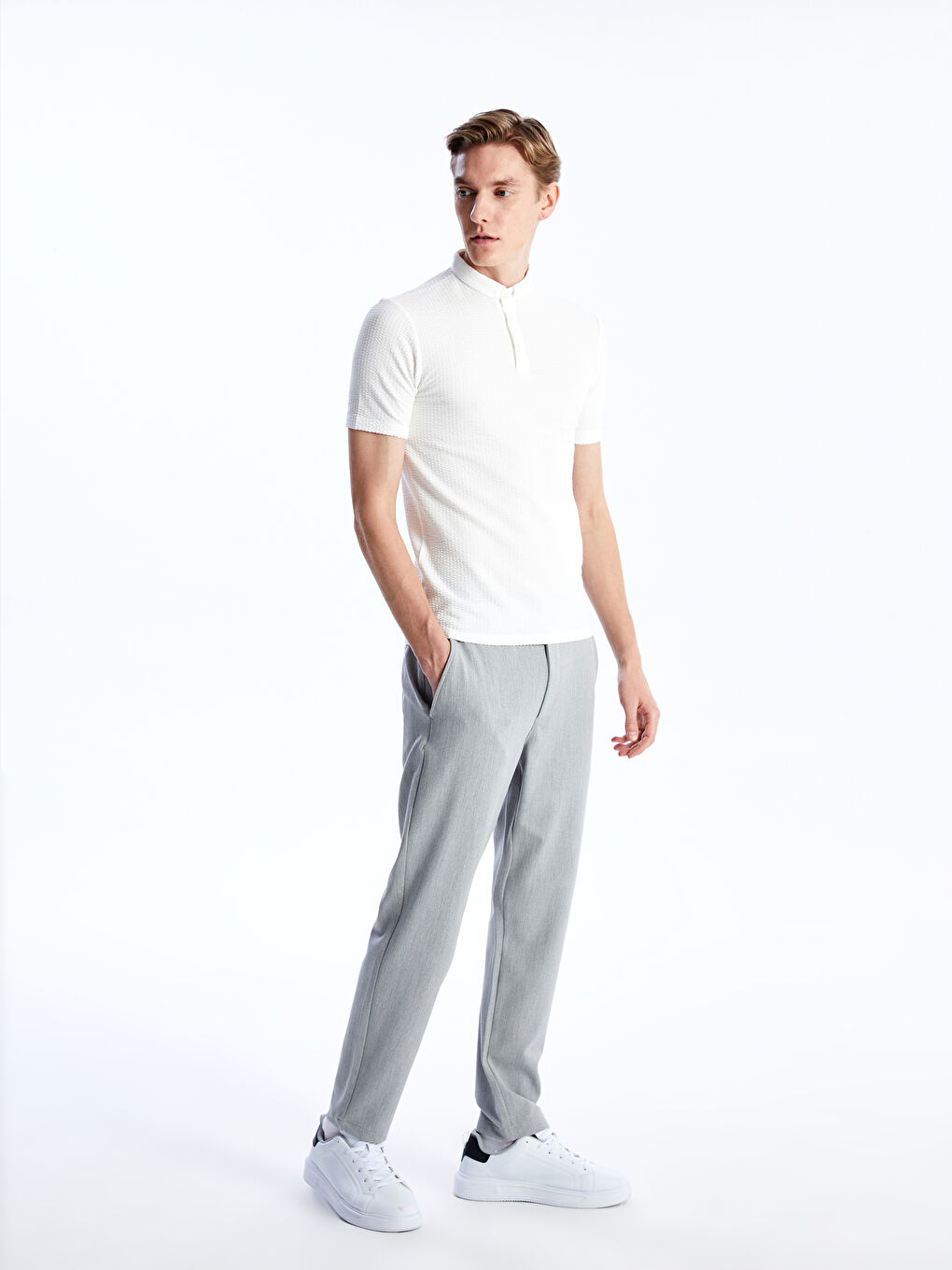 Slim Fit Men's Trousers -S45403Z8-CUZ