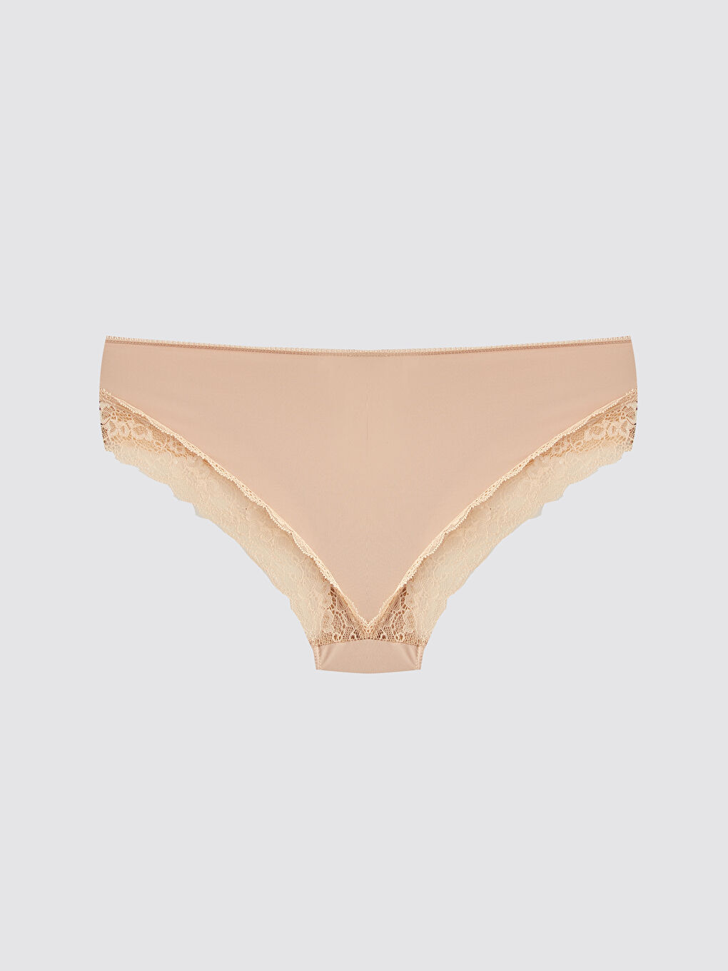 Pembe Dantel Detaylı Bikini Külot-1