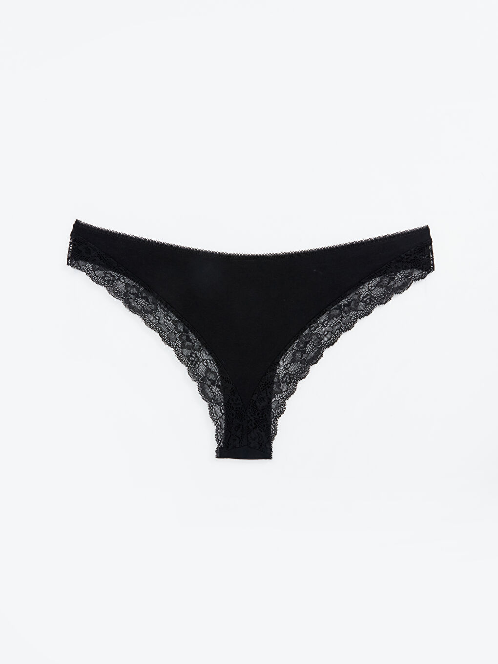 Siyah Dantel Detaylı Brazilian Külot-1