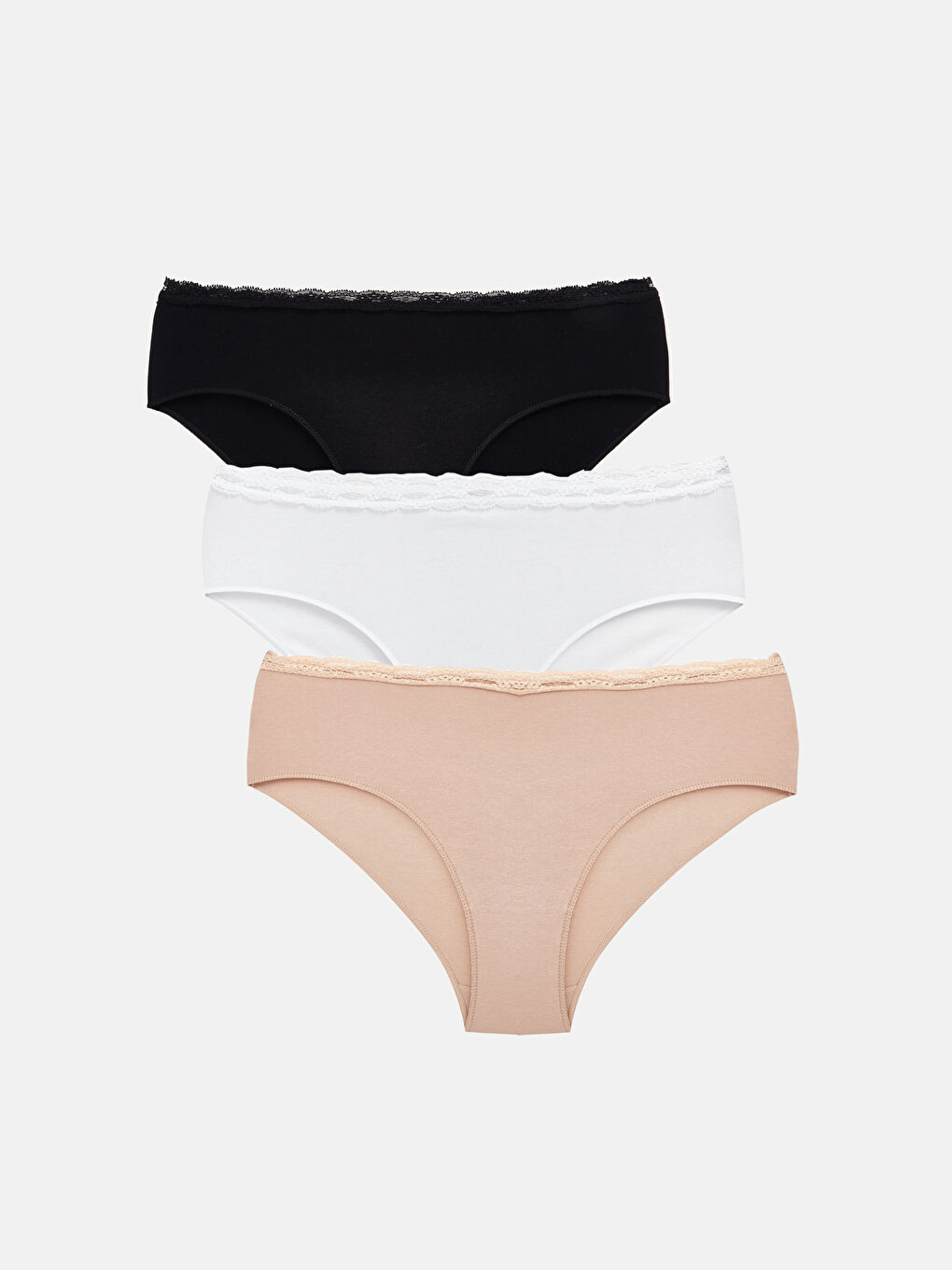 Lace Detailed Hipster Panties 3-Pack -S45449Z8-D0P