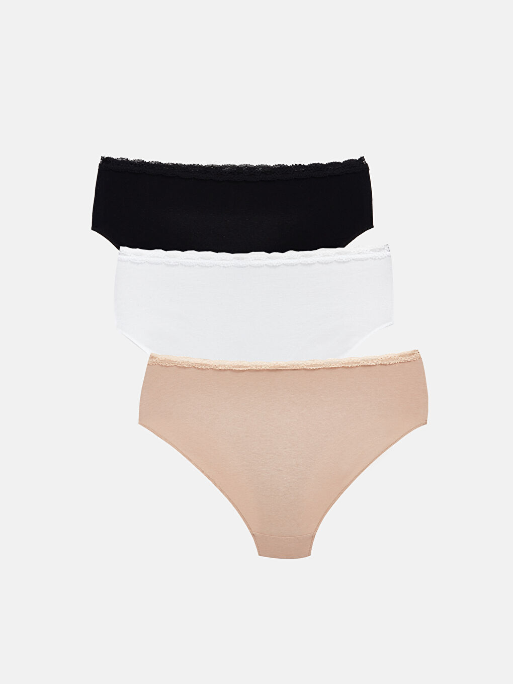 Lace Detailed Hipster Panties 3-Pack -S45449Z8-D0P