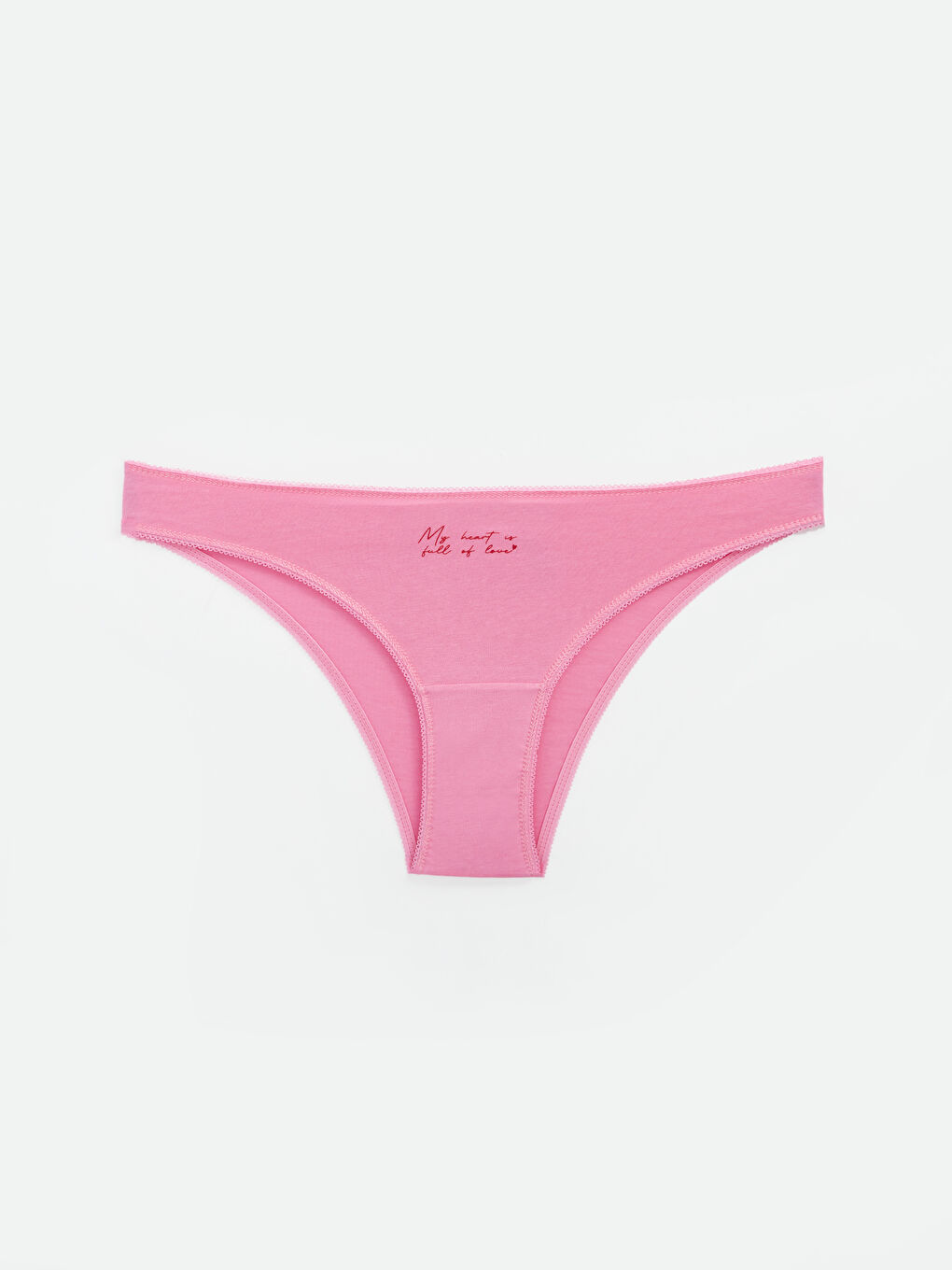 Pembe Düz Brazilian Külot