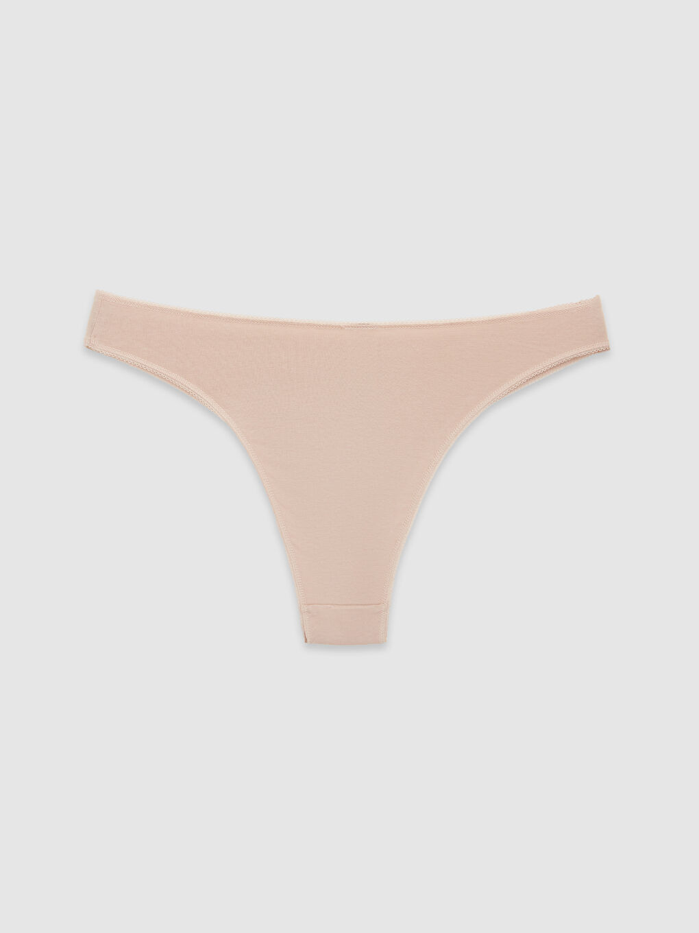 Pembe Düz Brazilian Külot-1