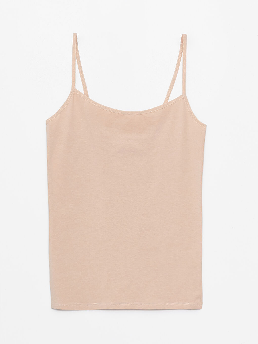 U Neck Regular Strappy Women's Singlet -S45649Z8-D0P