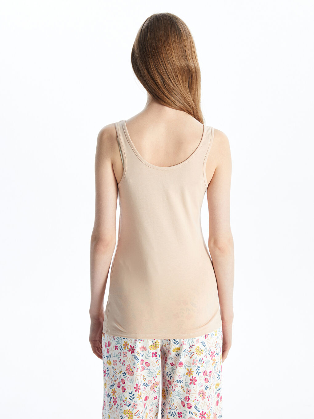 Female U-Neck Plain Singlet -S45650Z8-D0P