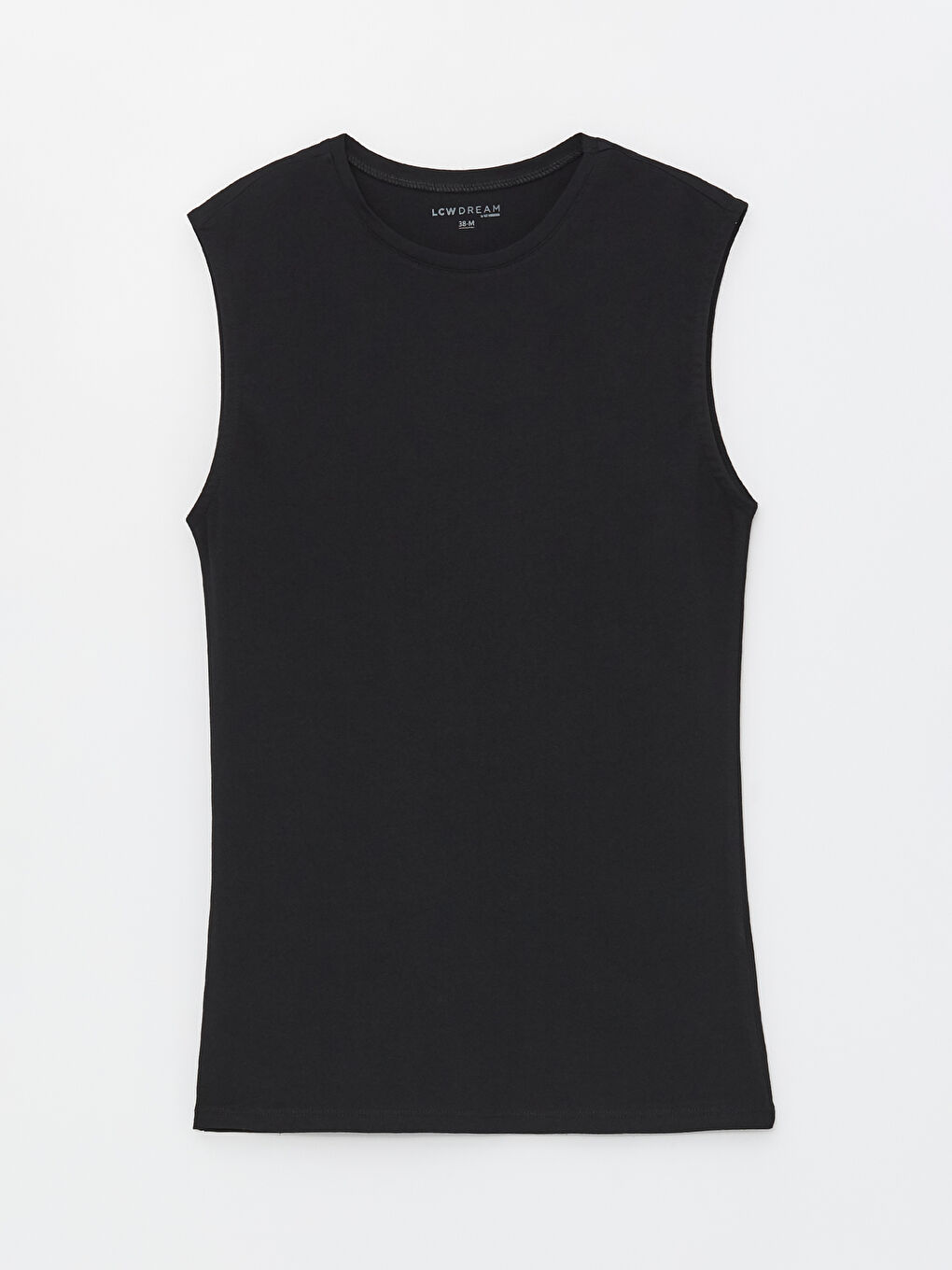 Siyah Kadın Bisiklet Yaka Düz Atlet-5