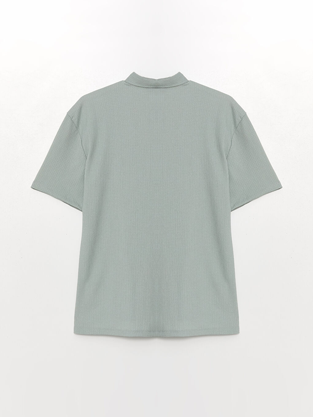 Regular Fit Men's Short Sleeve Textured Shirt -S45687Z8-VAL