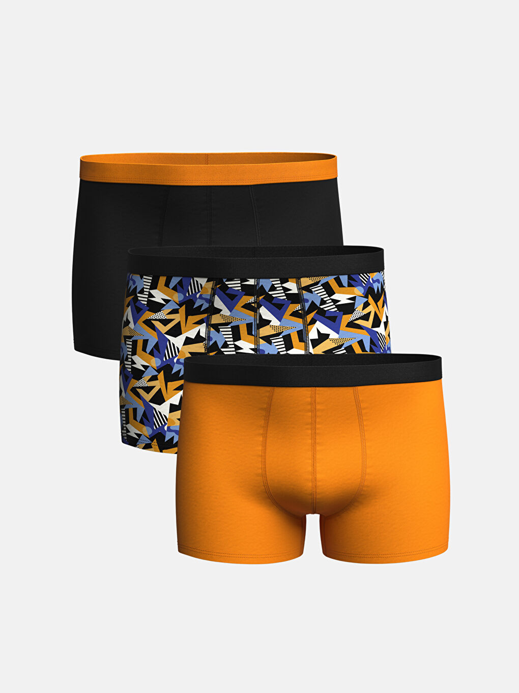 Standard Fit Cotton Flexible Men's Boxer 3-Piece -S45721Z8-LQJ