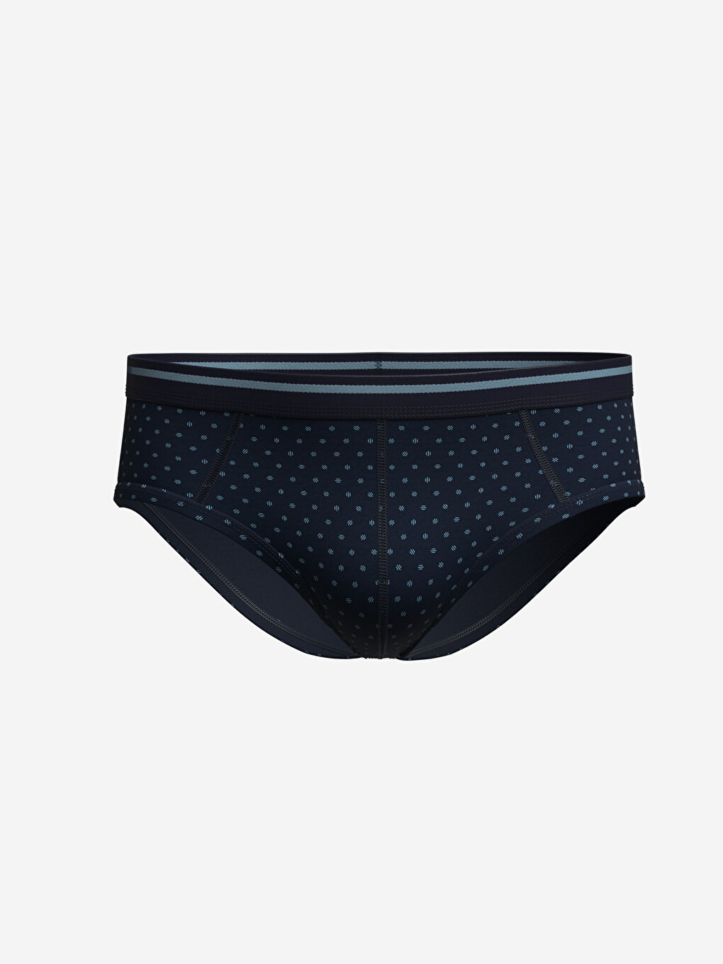 LC WAIKIKI Mavi Baskılı Standart Kalıp Pamuklu Esnek Erkek Slip Boxer 3'lü - 3