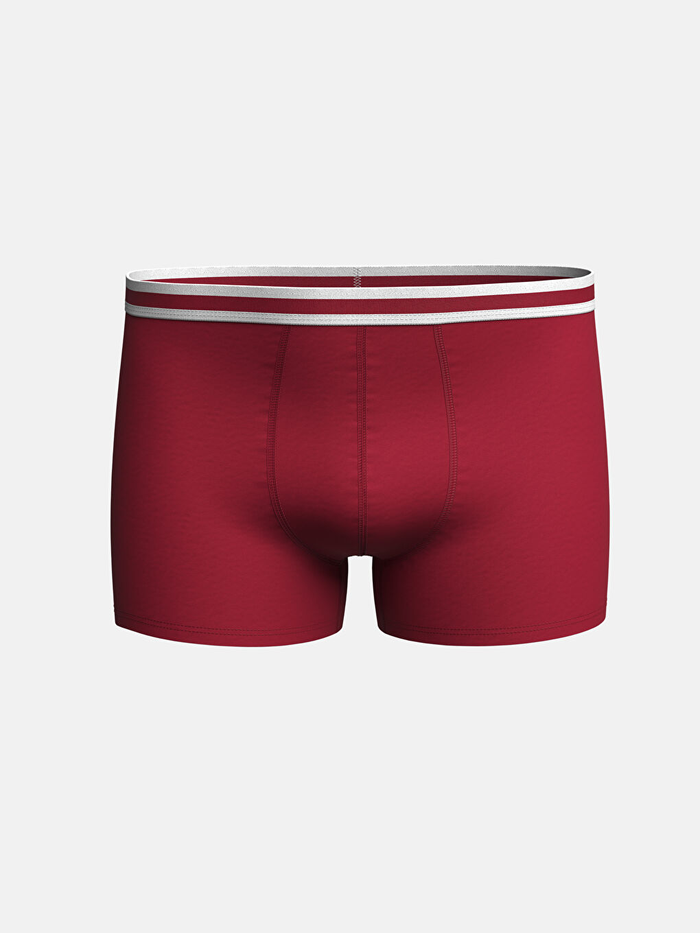 Kırmızı Standart Kalıp Pamuklu Esnek Erkek Boxer 3'lü-2