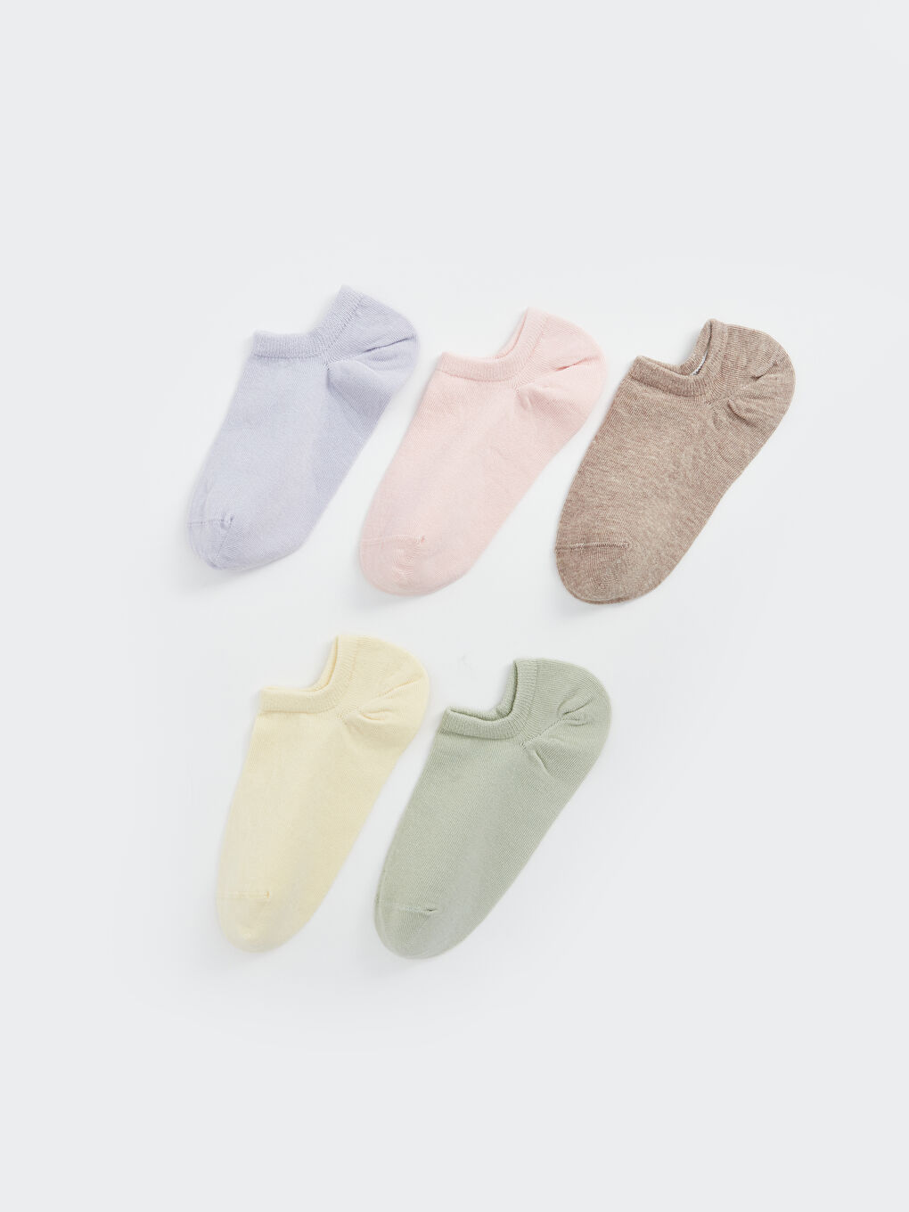 Women's Plain Trainer Socks 5 Pack -S45776Z8-J2T
