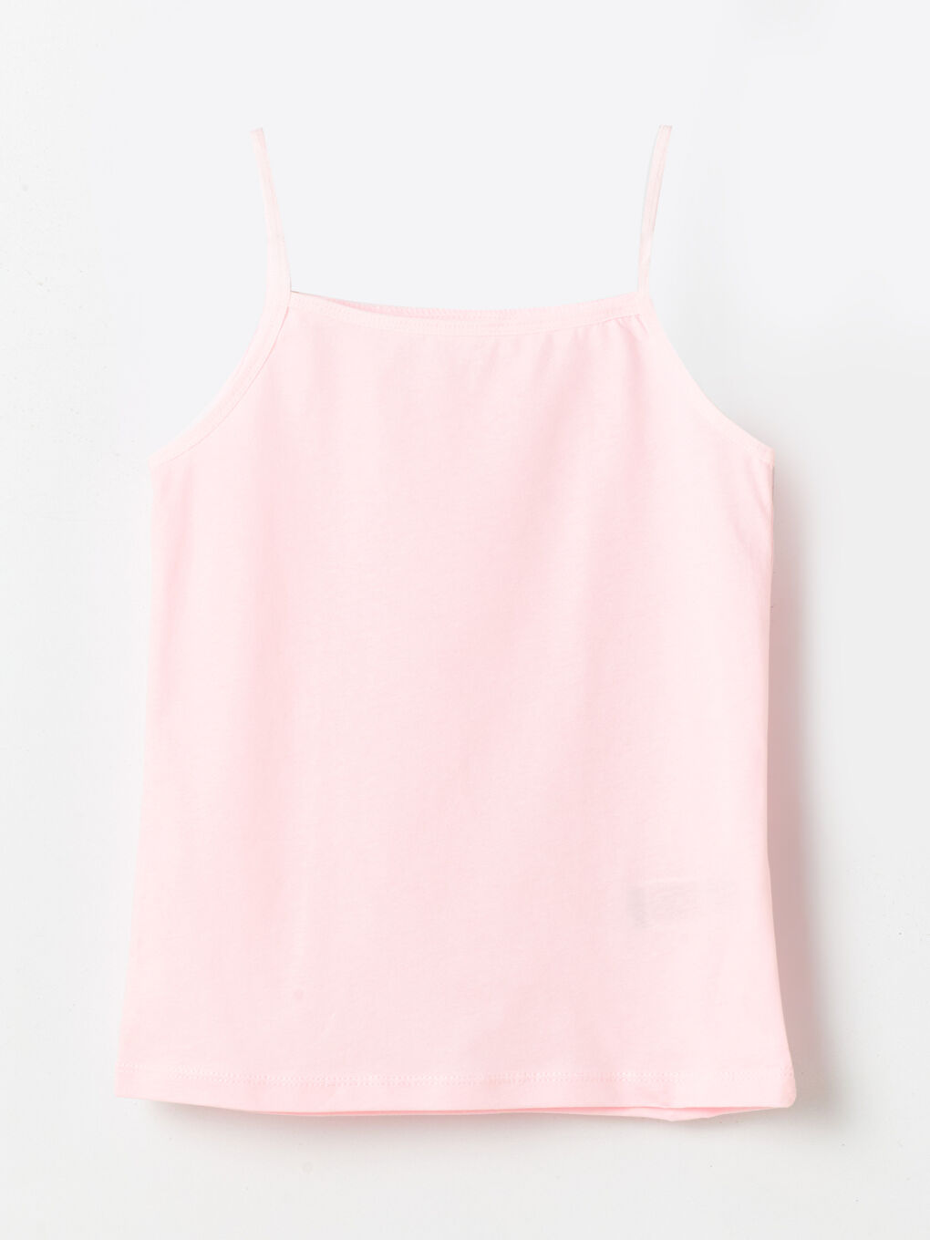 LCW Kids Pembe Kare Yaka Kız Çocuk Atlet