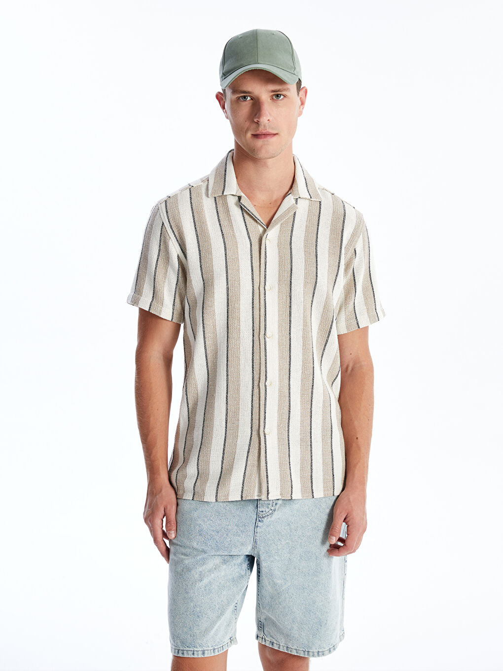 Regular Fit Short Sleeve Men's Shirt -S45849Z8-Y0T