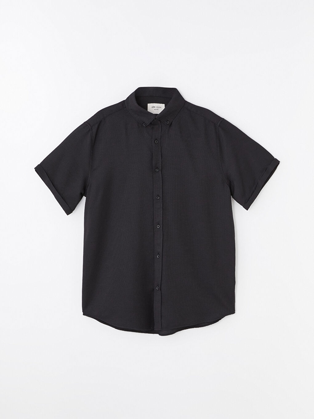 Slim Fit Short Sleeve Dobby Men's Shirt -S45850Z8-CVL