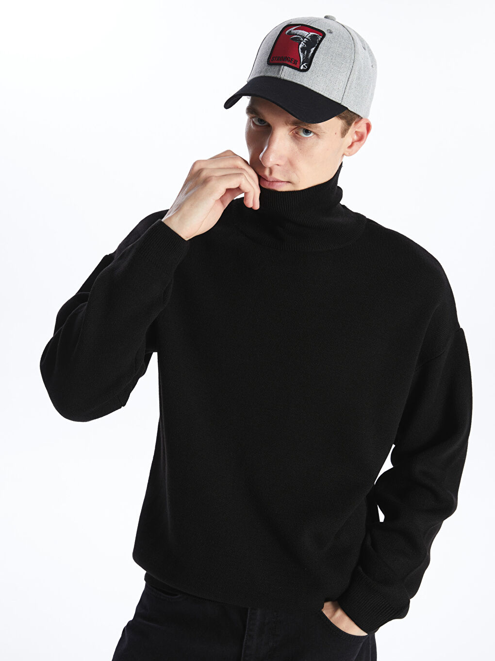 LCW ACCESSORIES Бейзболна Шапка за Мъже с Бродирани Детайли -S45854Z8-CTH