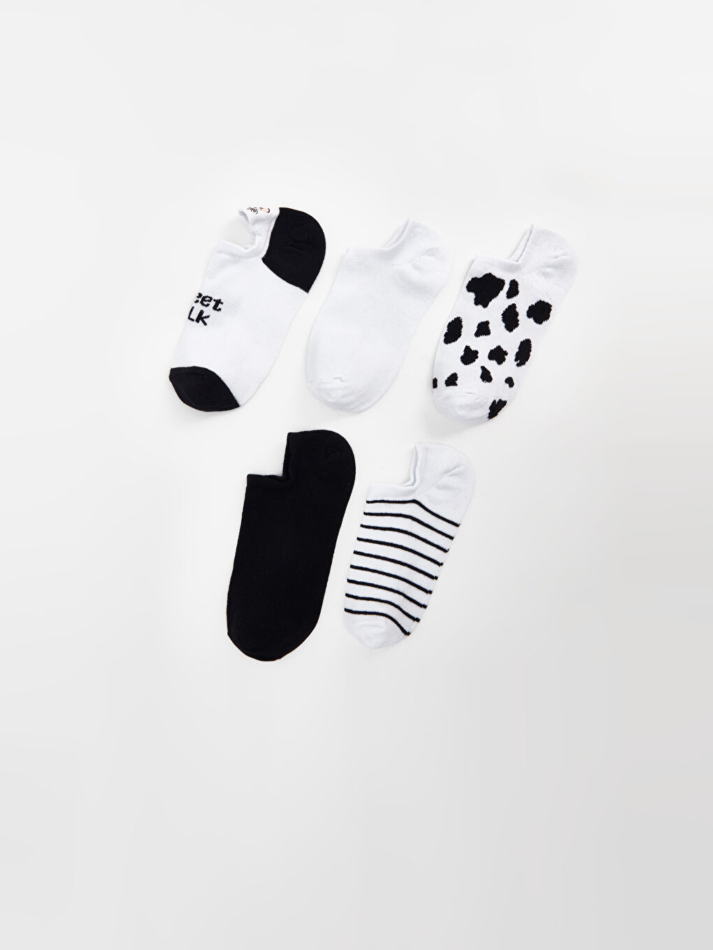 Chaussettes d'entraînement à motifs pour Femmes Lot de 5 pièces