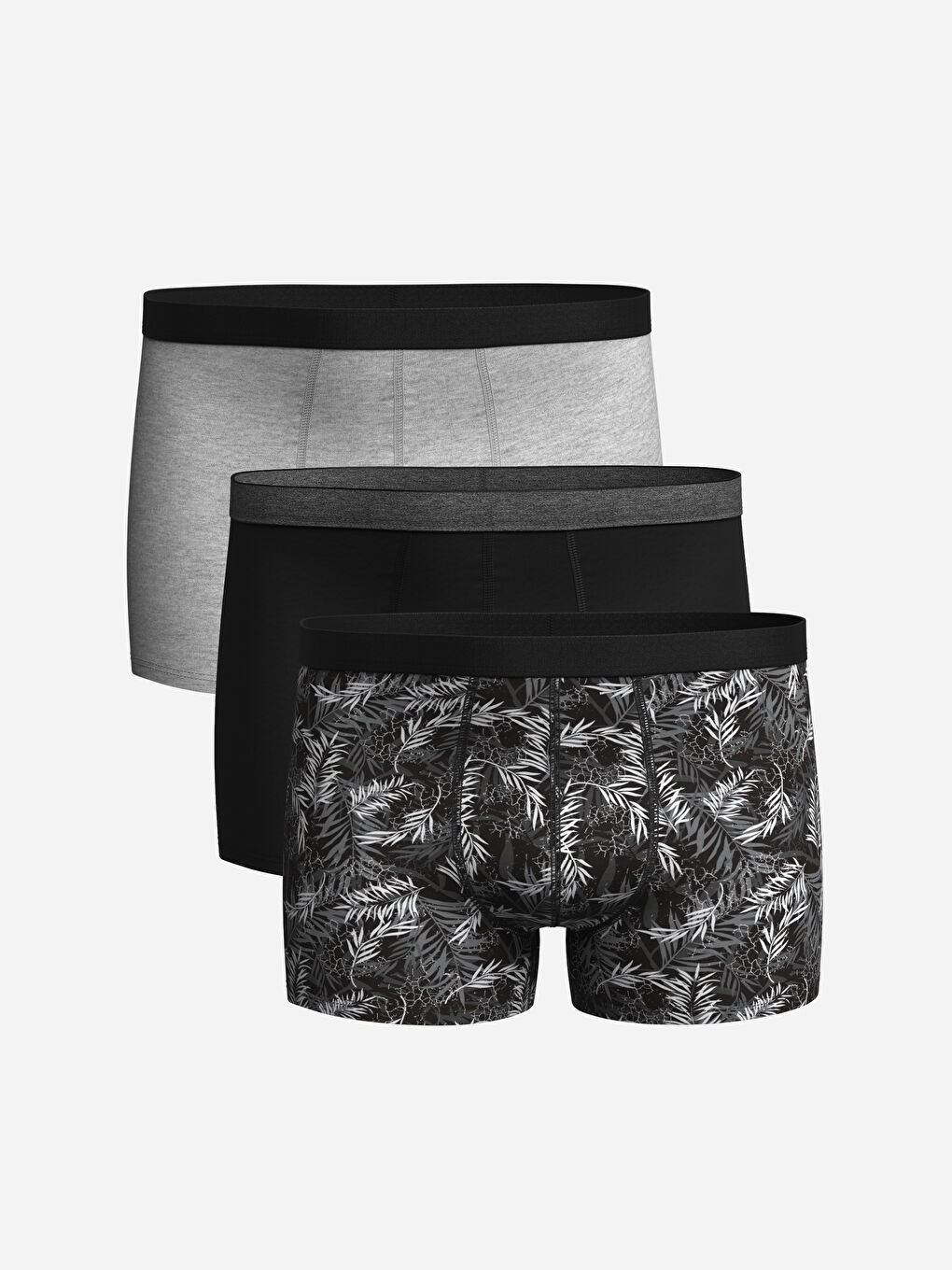 Standard Fit Cotton Flexible Men's Boxer 3-Piece -S45989Z8-LQJ