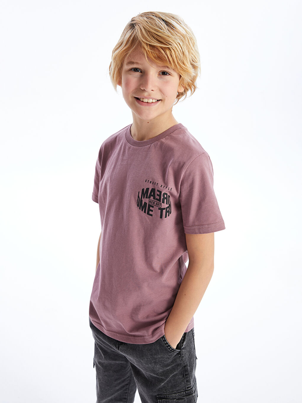 Boys Cargo Jeans With Elastic Waist -S46011Z4-326