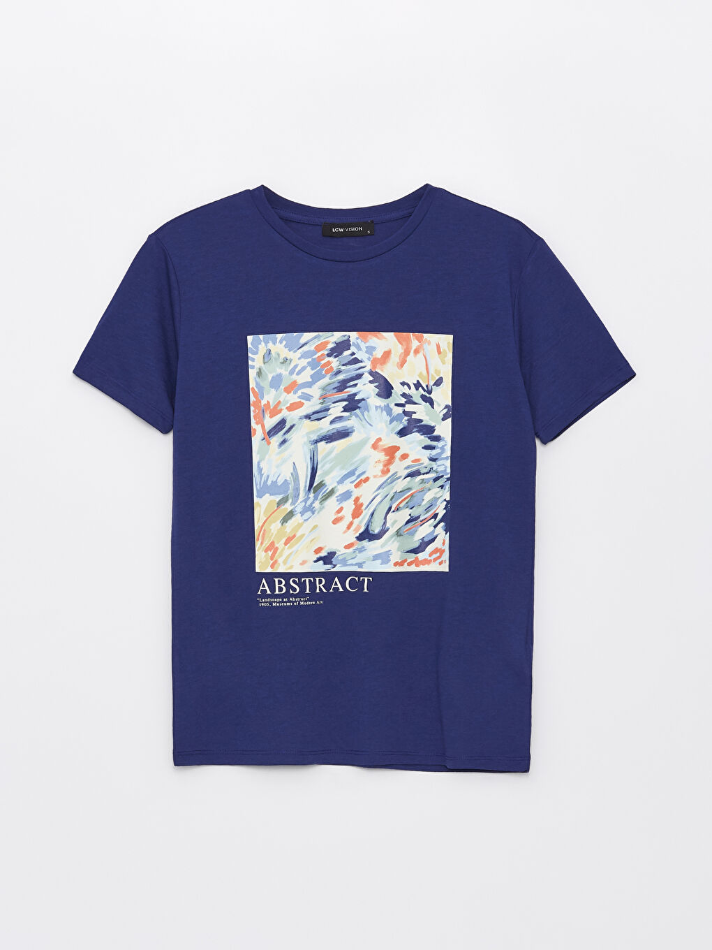 Crew Neck Printed Short Sleeve Women's T-shirt -S46021Z8-HKW
