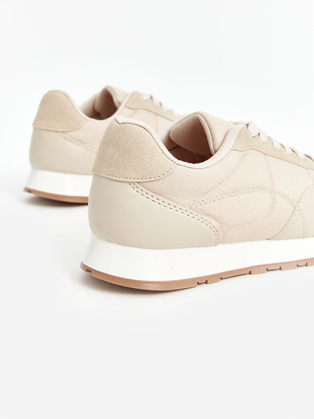Lace-Up Leather Look Women's Sneaker -S46036Z8-S41