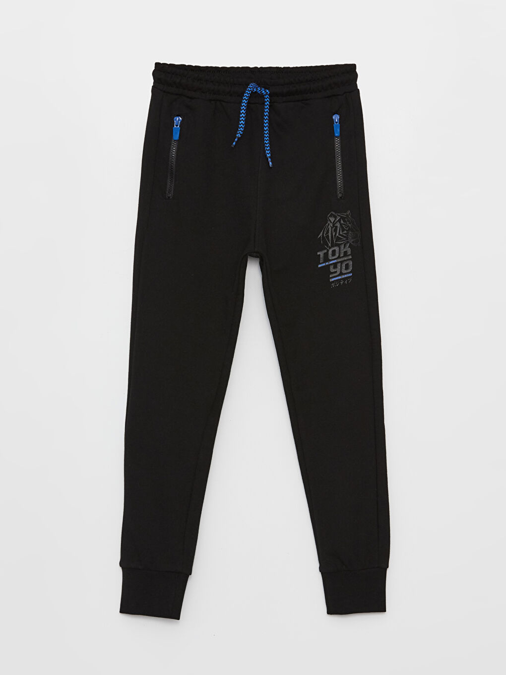 Elastic Waist Printed Boys' Jogger Sweatpants -S46064Z4-CVL