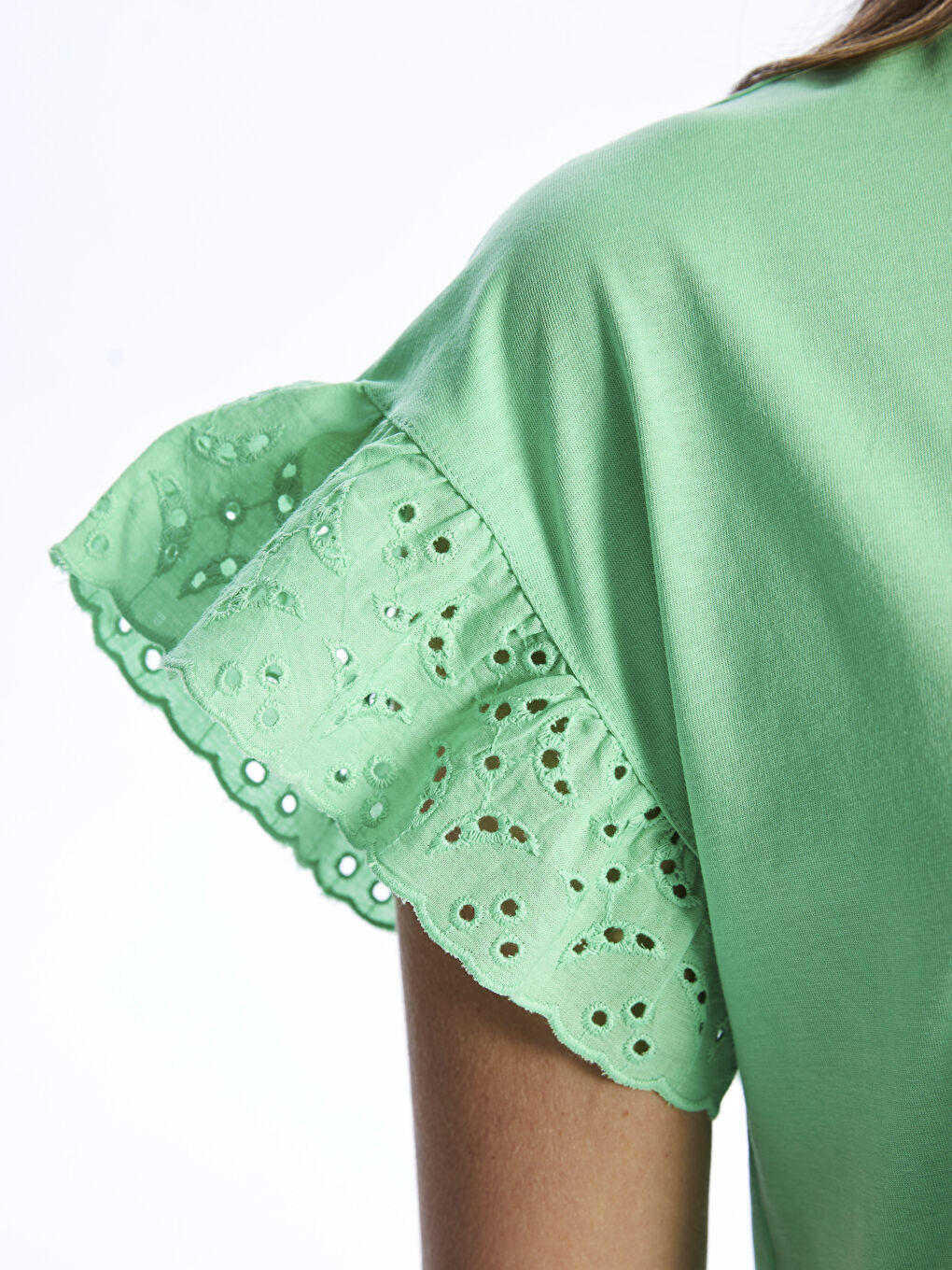 Crew Neck Plain Short Sleeve Maternity T-Shirt -S46136Z8-SX4