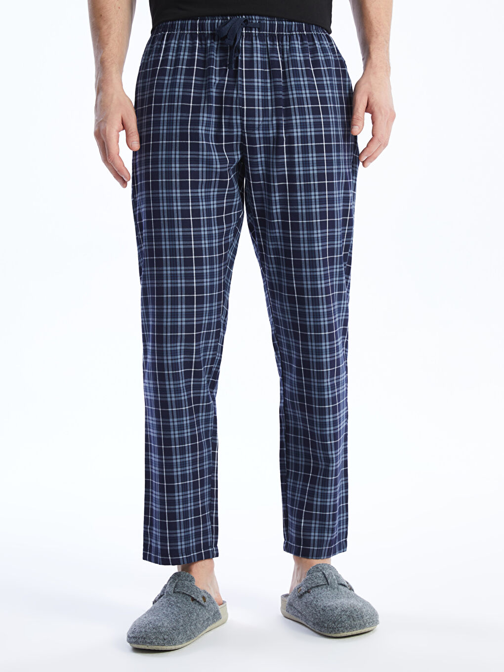 Regular Fit Plaid Men's Pyjama Bottoms-2
