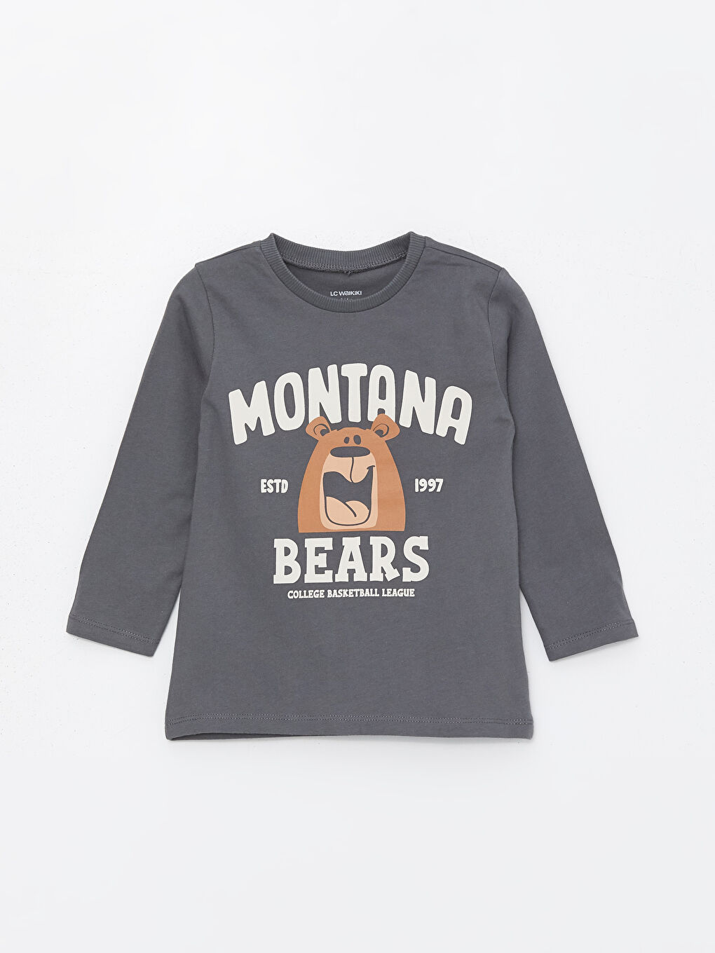 Tricou pentru Bebeluși Băieți cu Mânecă Lungă și Guler Rotund, Pachet de 3 Bucăți-1