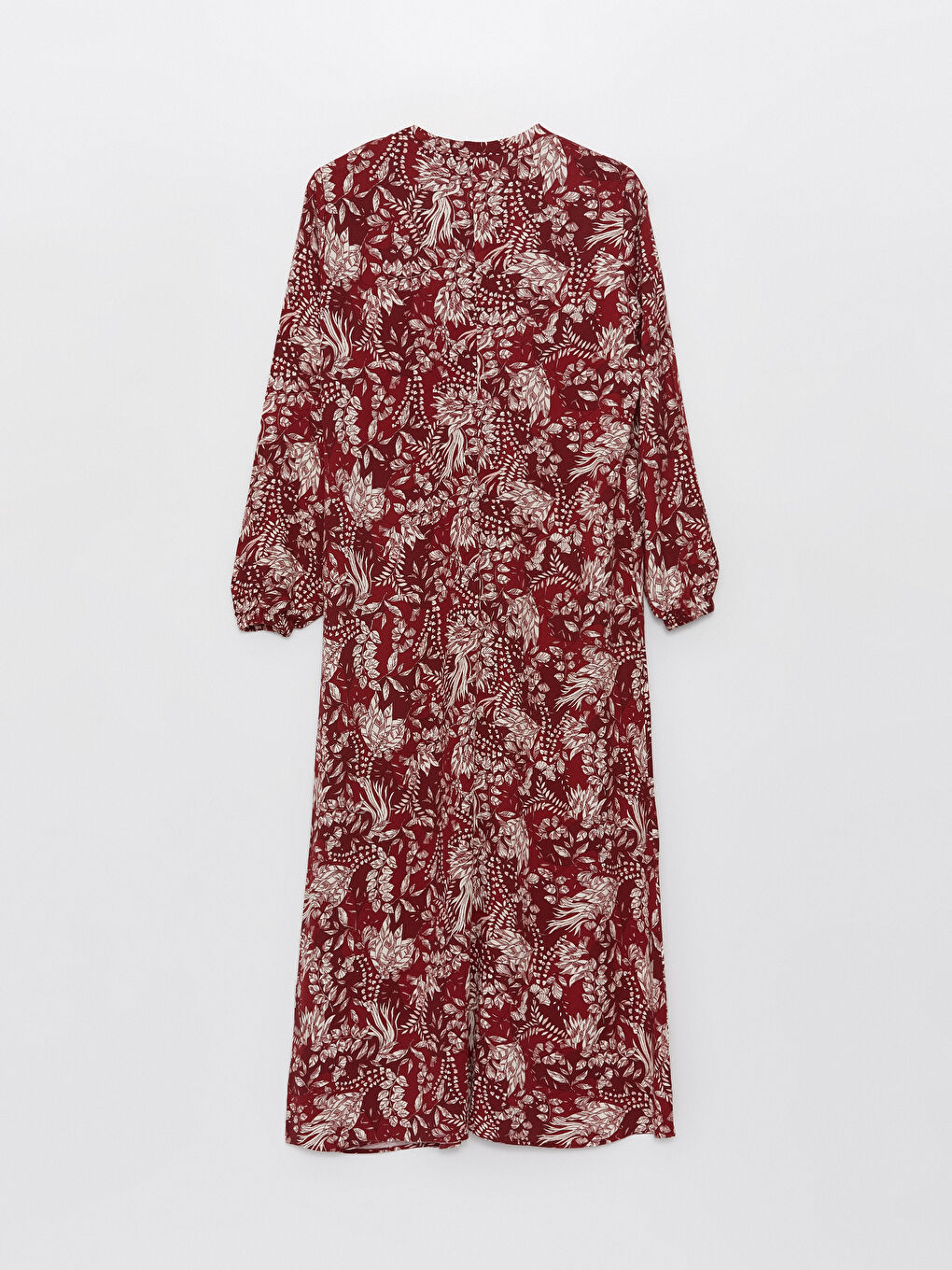 Crew Neck Flower Long Sleeve Women's Dress -S46162Z8-LTQ