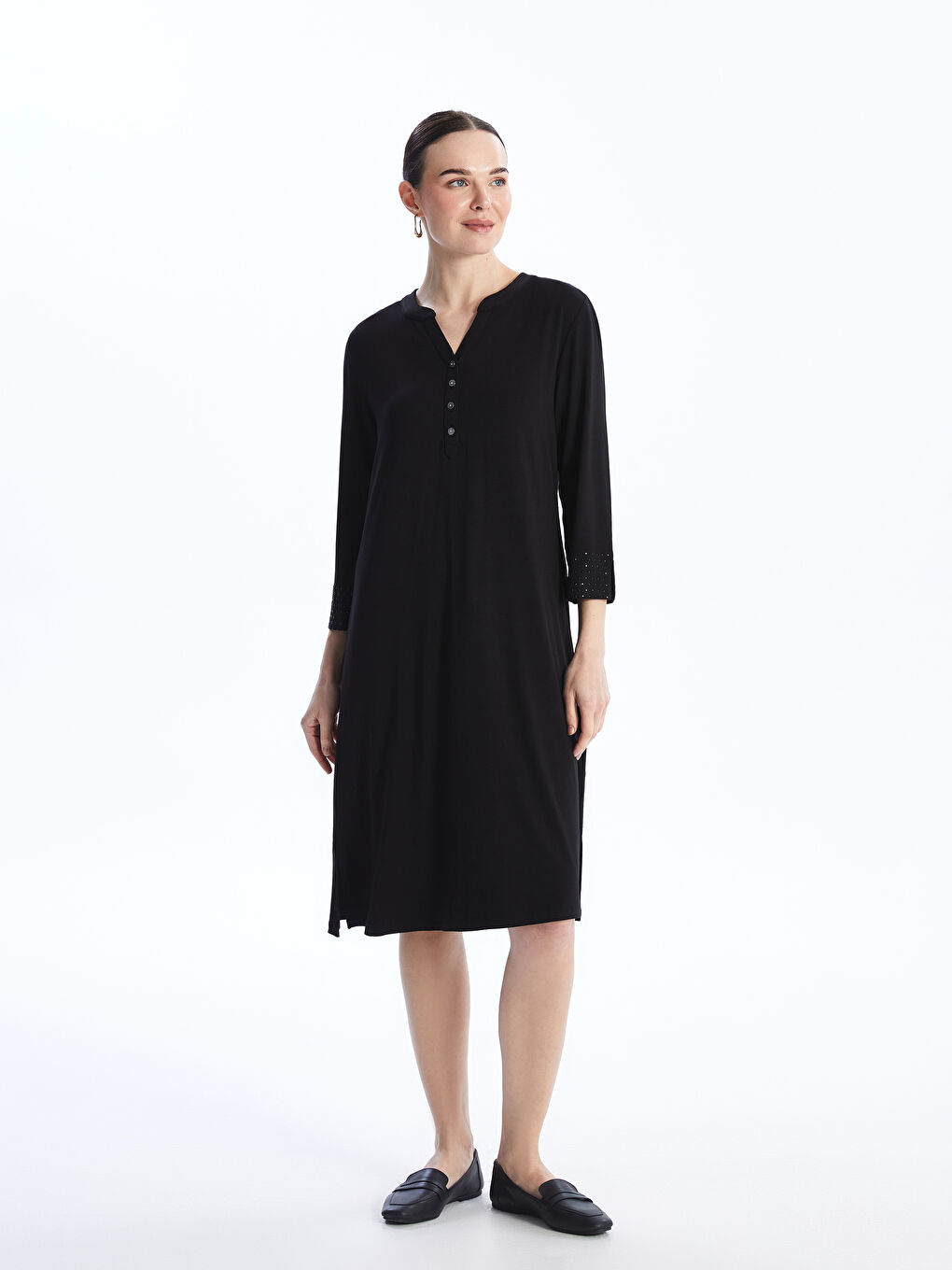 فستان أسود امرأة -S46170Z8-CVL