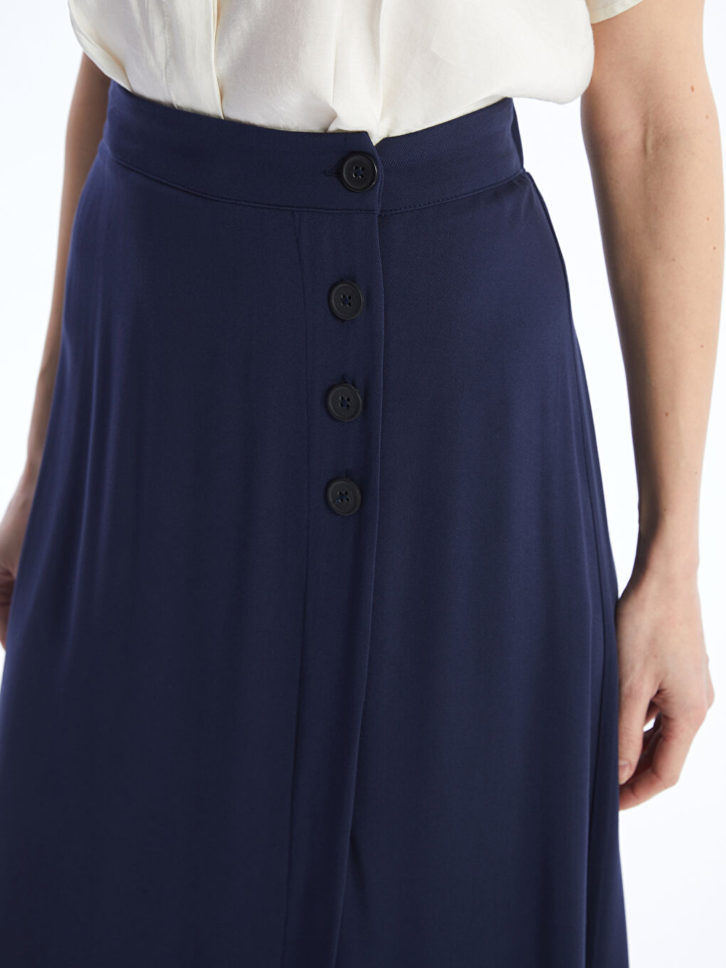 Elastic Waist Straight A-Line Belmando Women's Skirt -S46179Z8-PWU
