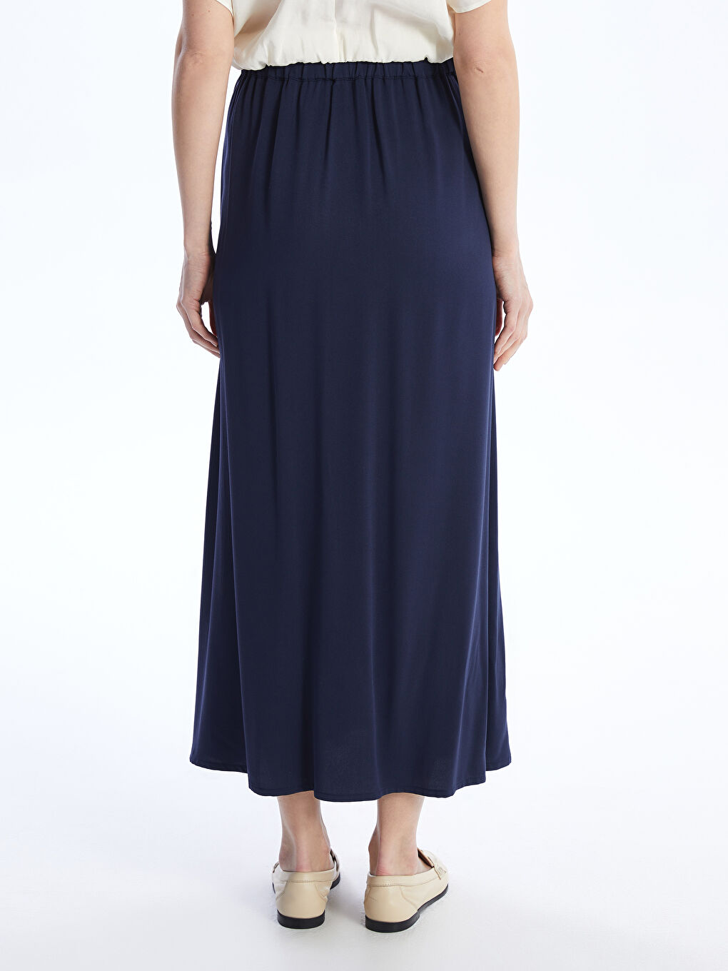 Elastic Waist Straight A-Line Belmando Women's Skirt -S46179Z8-PWU