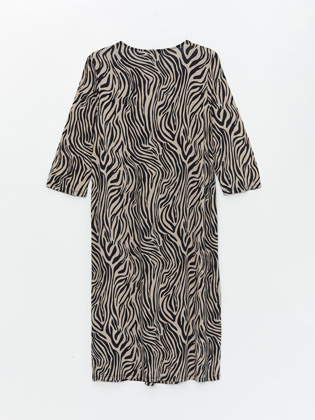 Crew Neck Patterned Women's Dress -S46189Z8-LQJ