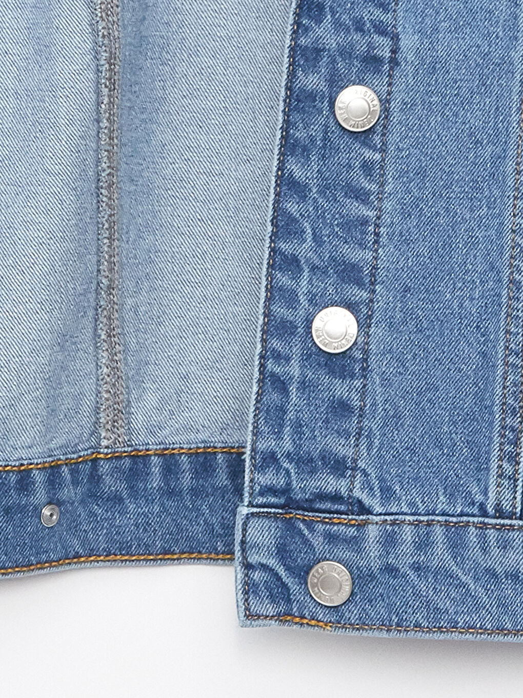 Однотонная джинсовая куртка с длинным рукавом для женщин-7