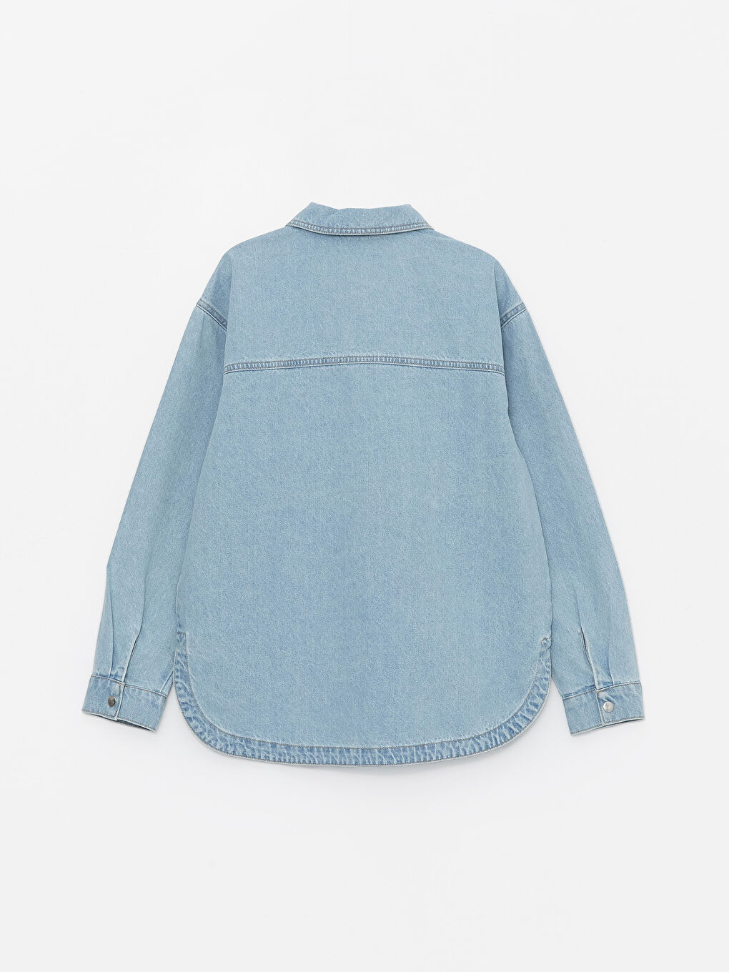 Veste Chemise en Jean Oversize pour Femmes-6