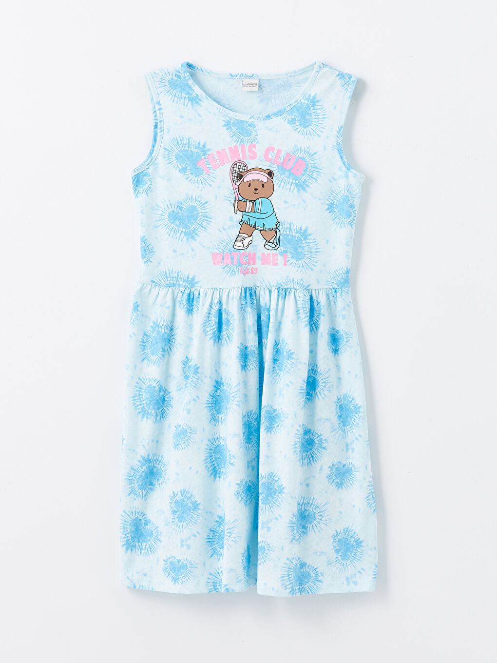 Crew Neck Girls' Dress