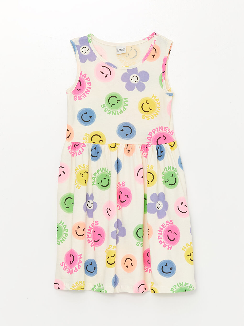 Crew Neck Girls Dress -S46227Z4-LRB