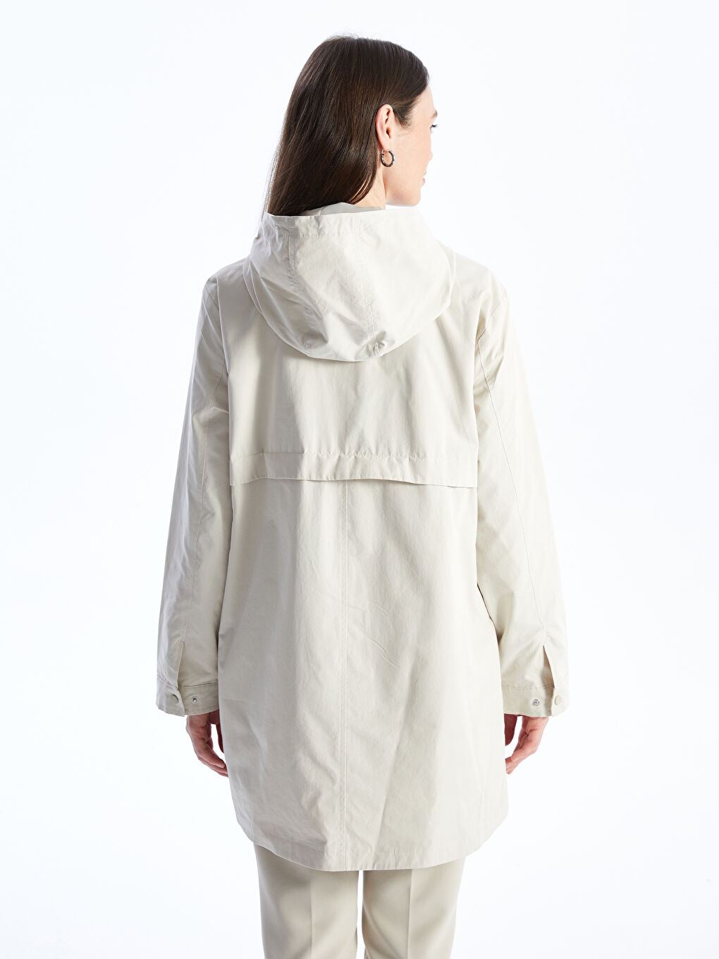 LC Waikiki Women's Hooded Plain Coat -S46246Z8-VEB