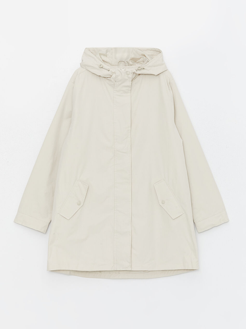 LC Waikiki Women's Hooded Plain Coat -S46246Z8-VEB