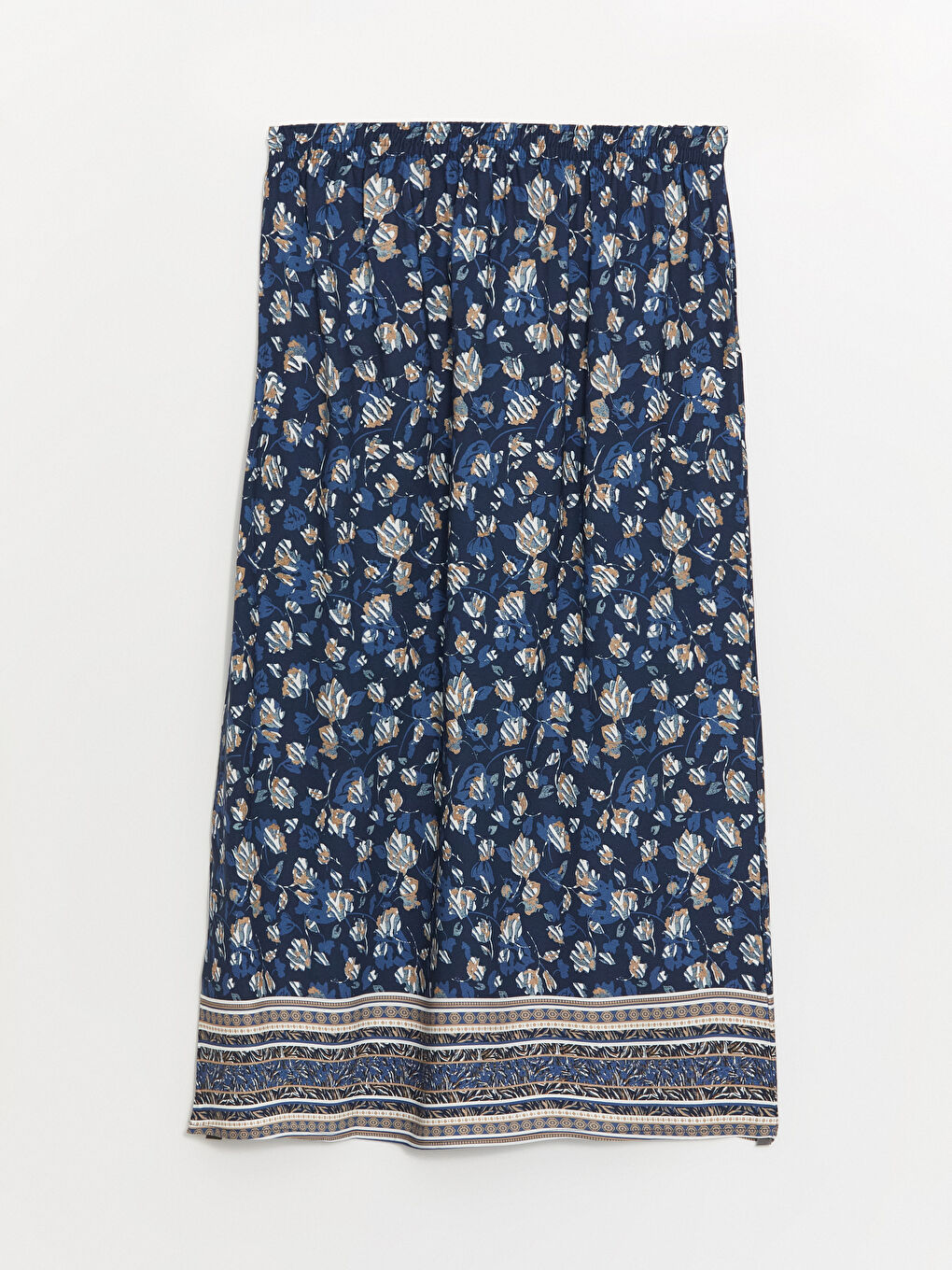 Elasticated Waist Patterned Belmando Women's Skirt -S46248Z8-LQQ