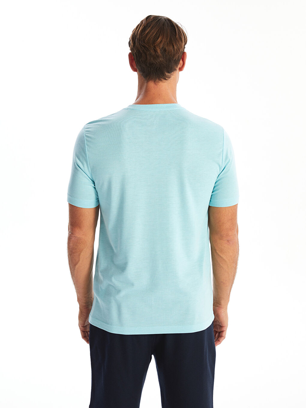 V-Neck Short Sleeve Jersey Men's T-Shirt -S46249Z8-DWY
