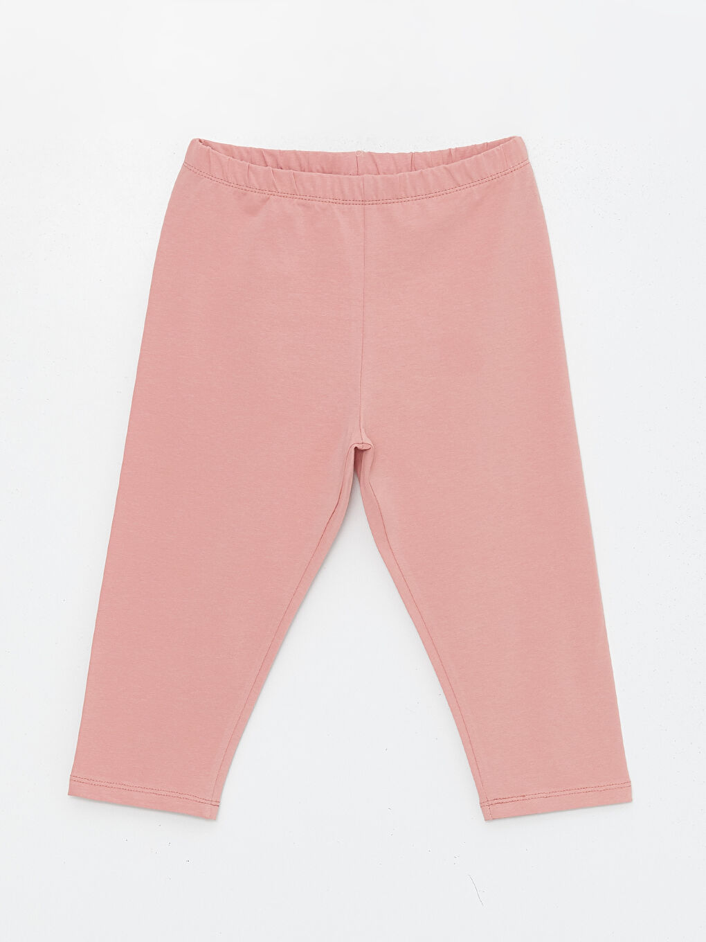 LCW Kids Mat Pembe Beli Lastikli Basic Kız Çocuk Tayt